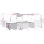 Gartensofa-Set mit beigen Kissen 8 Stück PE-Rattan von , Gartensets - Ref: Foro24-3265769, Preis: 519,09 €, Rabatt: %