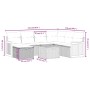 Gartensofa-Set mit beigen Kissen 8 Stück PE-Rattan von , Gartensets - Ref: Foro24-3265769, Preis: 481,80 €, Rabatt: %