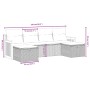 6-teilige Gartensofagarnitur und schwarze synthetische Rattankissen von , Gartensets - Ref: Foro24-3265774, Preis: 326,85 €, ...
