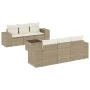 7-piece garden sofa set and beige synthetic rattan cushions by , Modular outdoor sofas - Ref: Foro24-3222307, Price: 538,79 €...