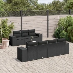 8-piece garden sofa set and black synthetic rattan cushions by , Modular outdoor sofas - Ref: Foro24-3222324, Price: 625,79 €...