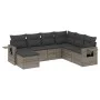 7-piece garden sofa set with gray PE rattan cushions by , Garden sets - Ref: Foro24-3220499, Price: 416,71 €, Discount: %