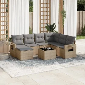 Garden sofa set with beige cushions 8 pcs PE rattan by , Garden sets - Ref: Foro24-3220508, Price: 488,86 €, Discount: %