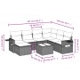 Garden sofa set with beige cushions 8 pcs PE rattan by , Garden sets - Ref: Foro24-3220508, Price: 488,62 €, Discount: %
