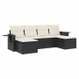 6-piece garden sofa set and black synthetic rattan cushions by , Garden sets - Ref: Foro24-3220515, Price: 331,07 €, Discount: %