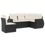 5-teiliges Gartenmöbel-Set und schwarze synthetische Rattankissen von , Gartensets - Ref: Foro24-3221365, Preis: 345,65 €, Ra...