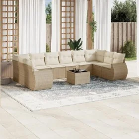 11-piece garden sofa set with beige synthetic rattan cushions by , Modular outdoor sofas - Ref: Foro24-3221877, Price: 769,15...