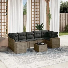 8-piece garden sofa set and gray synthetic rattan cushions by , Modular outdoor sofas - Ref: Foro24-3222339, Price: 518,07 €,...