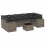 8-piece garden sofa set and gray synthetic rattan cushions by , Modular outdoor sofas - Ref: Foro24-3222339, Price: 509,23 €,...