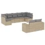 9-piece garden sofa set with beige synthetic rattan cushions by , Garden sets - Ref: Foro24-3223018, Price: 568,46 €, Discoun...