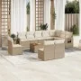 11-piece garden sofa set with beige synthetic rattan cushions by , Modular outdoor sofas - Ref: Foro24-3224616, Price: 701,09...