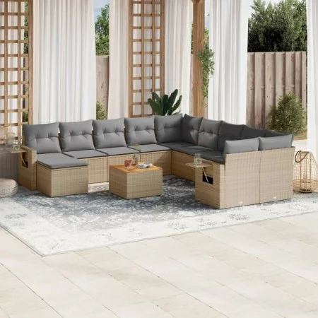 12-piece garden sofa set and brown synthetic rattan cushions by , Modular outdoor sofas - Ref: Foro24-3224862, Price: 717,63 ...