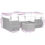 7-piece garden sofa set and beige synthetic rattan cushions by , Garden sets - Ref: Foro24-3224904, Price: 453,53 €, Discount: %