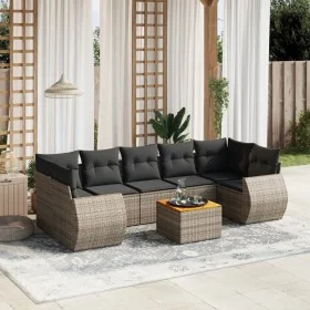 8-teiliges Gartensofa-Set und graue synthetische Rattankissen von , Gartensets - Ref: Foro24-3224919, Preis: 508,13 €, Rabatt: %
