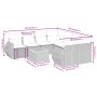 9-teiliges Gartensofa-Set mit beigen synthetischen Rattankissen von , Gartensets - Ref: Foro24-3224931, Preis: 611,64 €, Raba...