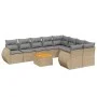 Garden sofa set with beige cushions 10 pieces synthetic rattan by , Garden sets - Ref: Foro24-3225163, Price: 622,01 €, Disco...
