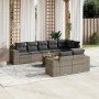 9-teiliges Gartenmöbel-Set und graue synthetische Rattankissen von , Gartensets - Ref: Foro24-3225535, Preis: 585,71 €, Rabat...