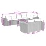 Set de muebles de jardín 9 pzas y cojines ratán sintético gris de , Conjuntos de jardín - Ref: Foro24-3225535, Precio: 574,47 €