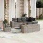 Set de muebles de jardín 9 pzas y cojines ratán sintético gris de , Conjuntos de jardín - Ref: Foro24-3225542, Precio: 607,12...