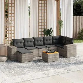8-piece garden sofa set and gray synthetic rattan cushions by , Garden sets - Ref: Foro24-3225556, Price: 481,08 €, Discount: %