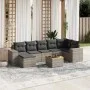 Set de sofás de jardín 8 pzas y cojines ratán sintético gris de , Conjuntos de jardín - Ref: Foro24-3225556, Precio: 481,08 €...
