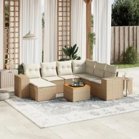 Garden sofa set with beige cushions 8 pcs PE rattan by , Garden sets - Ref: Foro24-3225561, Price: 530,31 €, Discount: %