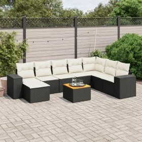 8-piece garden sofa set and black synthetic rattan cushions by , Garden sets - Ref: Foro24-3225580, Price: 519,55 €, Discount: %