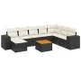 8-piece garden sofa set and black synthetic rattan cushions by , Garden sets - Ref: Foro24-3225580, Price: 519,55 €, Discount: %