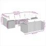 Garden sofa set 10 pieces with black synthetic rattan cushions by , Garden sets - Ref: Foro24-3225594, Price: 592,68 €, Disco...