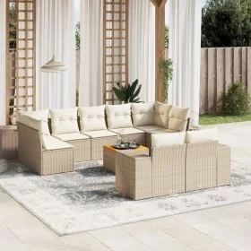 Garden sofa set with beige cushions 10 pieces synthetic rattan by , Garden sets - Ref: Foro24-3225596, Price: 679,21 €, Disco...
