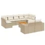 Garden sofa set with beige cushions 10 pieces synthetic rattan by , Garden sets - Ref: Foro24-3225596, Price: 679,22 €, Disco...