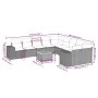 11-teiliges Gartensofa-Set mit beigen synthetischen Rattankissen von , Gartensets - Ref: Foro24-3225638, Preis: 725,96 €, Rab...