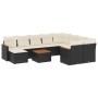11-piece garden sofa set and black synthetic rattan cushions by , Garden sets - Ref: Foro24-3226560, Price: 573,73 €, Discoun...
