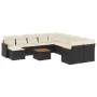 Gartensofa-Set 12-teilig mit schwarzen synthetischen Rattankissen von , Gartensets - Ref: Foro24-3226574, Preis: 669,84 €, Ra...