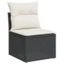 Gartensofa-Set 12-teilig mit schwarzen synthetischen Rattankissen von , Gartensets - Ref: Foro24-3226581, Preis: 685,99 €, Ra...