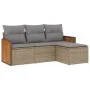 Juego de sofás jardín con cojines 4 pzas ratán sintético beige de , Conjuntos de jardín - Ref: Foro24-3227585, Precio: 262,58...
