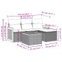 Garden sofa set with cushions 5 pieces beige synthetic rattan by , Garden sets - Ref: Foro24-3227591, Price: 279,98 €, Discou...