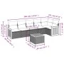 7-teiliges Gartensofa-Set und beigefarbene synthetische Rattankissen von , Gartensets - Ref: Foro24-3227676, Preis: 450,39 €,...
