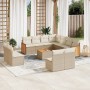 12-piece garden sofa set and brown synthetic rattan cushions by , Garden sets - Ref: Foro24-3227773, Price: 701,72 €, Discoun...