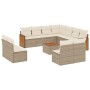 12-piece garden sofa set and brown synthetic rattan cushions by , Garden sets - Ref: Foro24-3227773, Price: 701,72 €, Discoun...