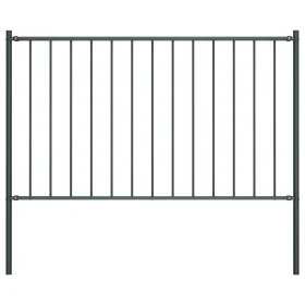 Fence panel and steel posts gray powder coating 1.7x0.75 m by vidaXL, fence panels - Ref: Foro24-145212, Price: 53,22 €, Disc...