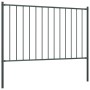 Fence panel and steel posts gray powder coating 1.7x0.75 m by vidaXL, fence panels - Ref: Foro24-145212, Price: 57,56 €, Disc...