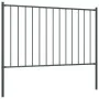 Fence panel and steel posts gray powder coating 1.7x0.75 m by vidaXL, fence panels - Ref: Foro24-145212, Price: 53,22 €, Disc...