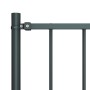 Fence panel and steel posts gray powder coating 1.7x0.75 m by vidaXL, fence panels - Ref: Foro24-145212, Price: 57,56 €, Disc...