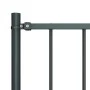 Fence panel and steel posts gray powder coating 1.7x0.75 m by vidaXL, fence panels - Ref: Foro24-145212, Price: 53,22 €, Disc...