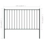 Fence panel and steel posts gray powder coating 1.7x0.75 m by vidaXL, fence panels - Ref: Foro24-145212, Price: 57,56 €, Disc...
