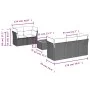 Garden sofa set with cushions 6 pieces beige synthetic rattan by , Garden sets - Ref: Foro24-3255813, Price: 407,90 €, Discou...