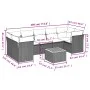 Garden sofa and cushion set 8 pieces black synthetic rattan by , Garden sets - Ref: Foro24-3255839, Price: 475,60 €, Discount: %