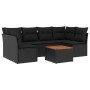 7-piece garden dining set and black synthetic rattan cushions by , Garden sets - Ref: Foro24-3255887, Price: 429,33 €, Discou...