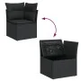 11-teiliges Gartensofa-Set und schwarze synthetische Rattankissen von , Gartensets - Ref: Foro24-3256027, Preis: 660,71 €, Ra...